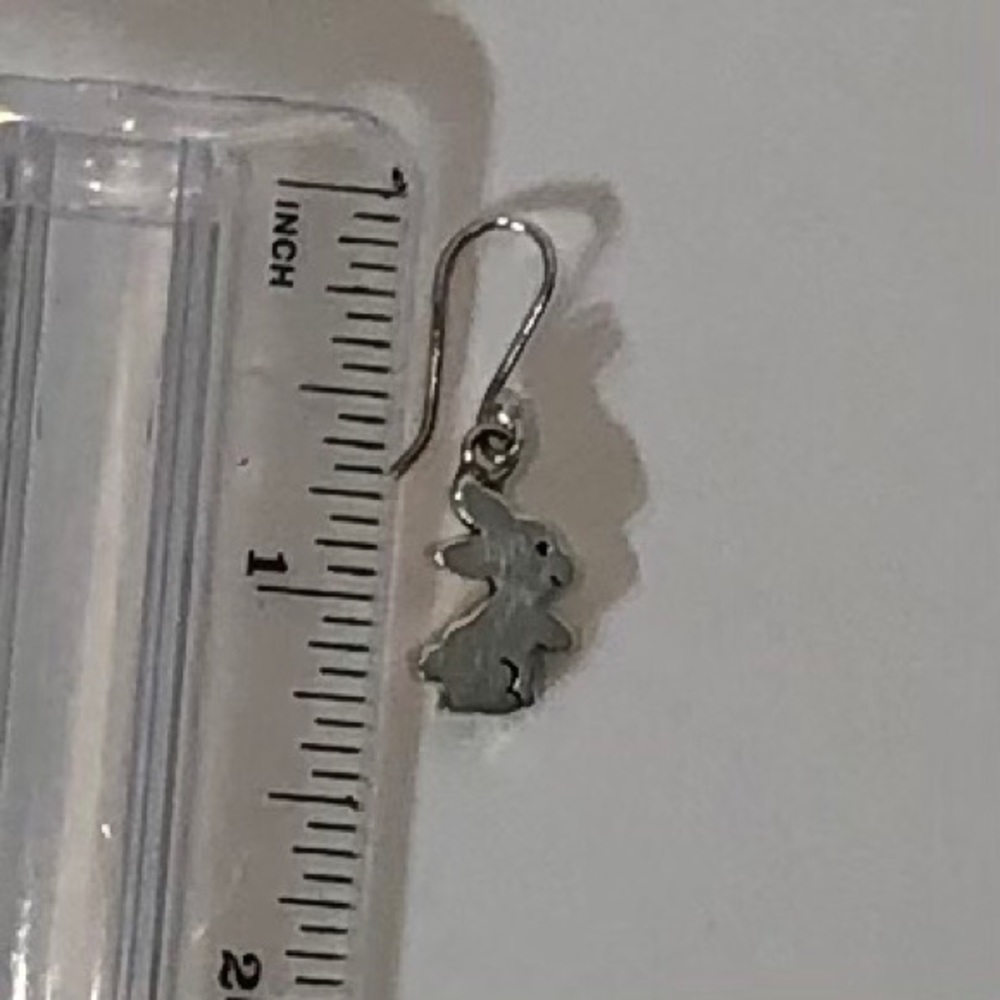 Rabbit Earrings and Necklace 950 Silver for Girls - Picture 6 of 10